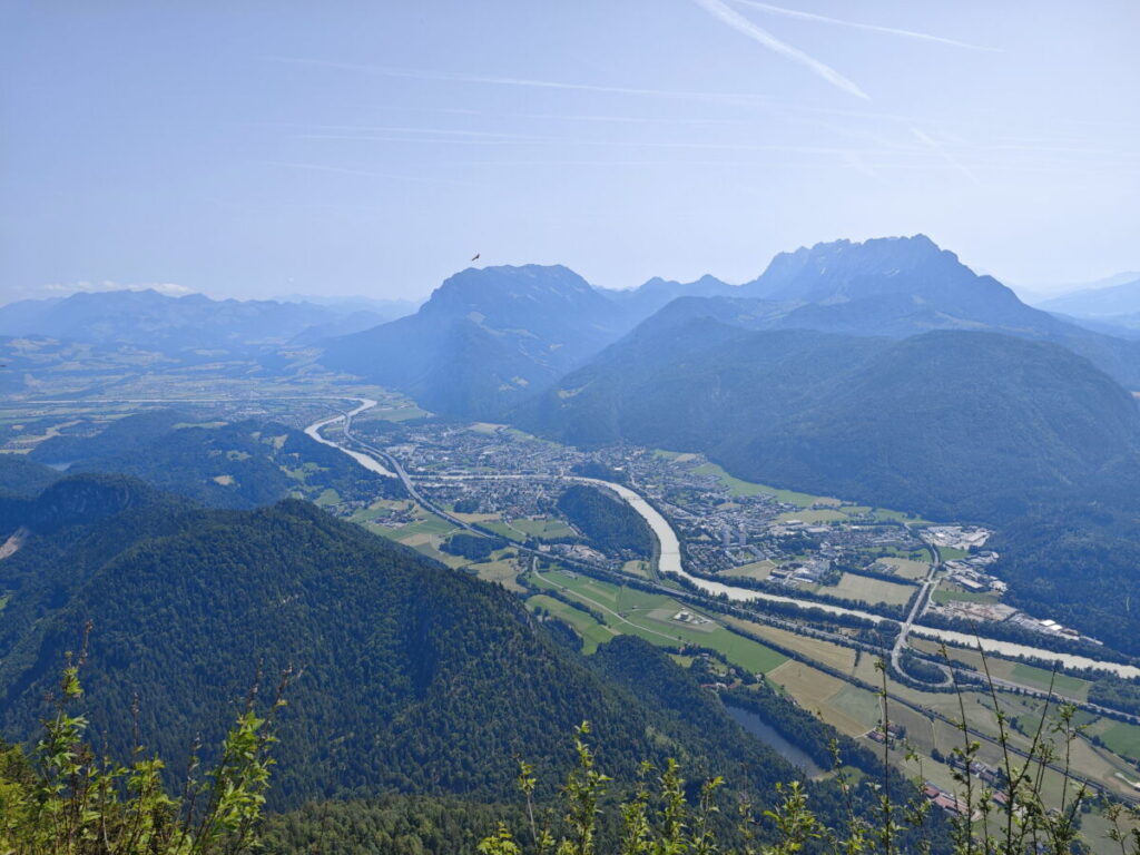 Ausblick vom Pendling auf Kufstein, Zahmer Kaiser und Wilder Kaiser